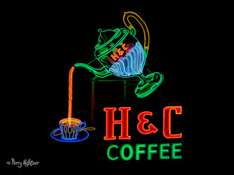H & C Coffee Sign Roanoke By Terry Aldhizer