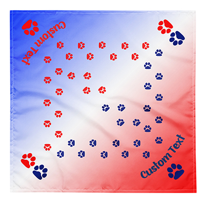 Patriotic Paw Prints Bandana