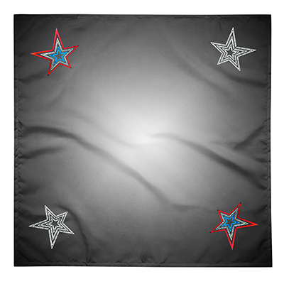 Bandana Roanoke Stars Black Gradient