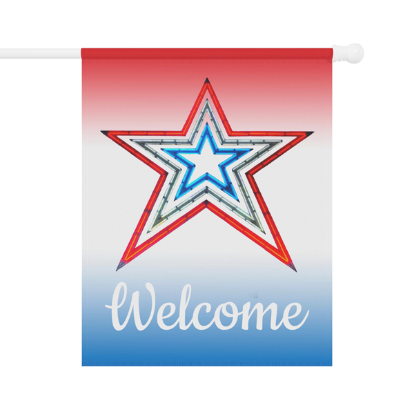 Large Banner RWB Roanoke Star