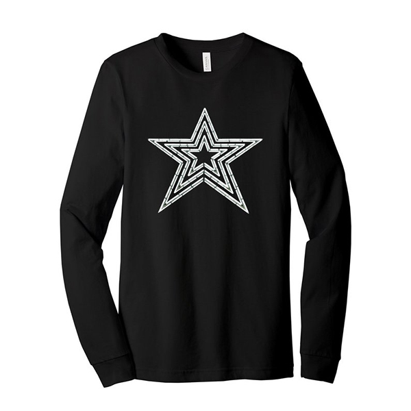 White Roanoke Star Long Sleeve T-Shirt