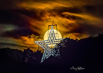 Roanoke Star On Strawberry Moon by Terry Aldhizer